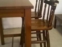 SEDIA bistrot, OLD AMERICA IN PINO TINTA NOCE a torino