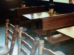 PANCA CON SCHIENALE per arredo pub, arredo pizzeria