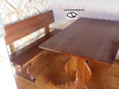 PANCA CON SCHIENALE per arredo pub, arredo pizzeria