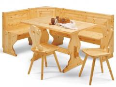 Panca angolare , completamente in legno di pino