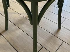 5 sedie vintage, con seduta in rattan (Wanda)