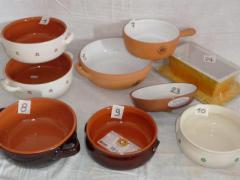 Coccio terracotta smaltata tegame forno brocca