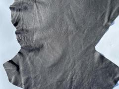 Scampolo pellame nero stampa dollaro bottalato