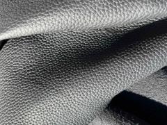 Scampolo pelle vitello nero bottalato