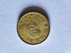 Moneta rara 50 centesimi spagna anno 2000