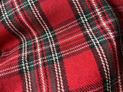 Scampolo tessuto tartan scozzese rosso