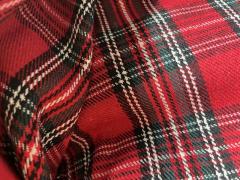 Scampolo tessuto tartan scozzese rosso