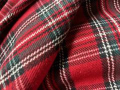 Scampolo tessuto tartan scozzese rosso