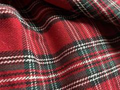 Scampolo tessuto tartan scozzese rosso