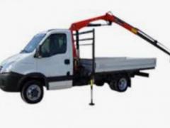 Ducato o Dailly  con gru con cassone ribaltabile