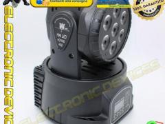 EFFETTO LUCE TESTA MOBILE 7 LED DA 10W