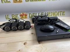 Kit videosorveglianza 4 telecamere infrarossi