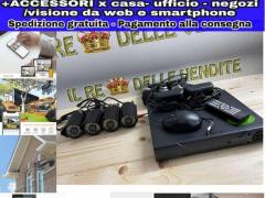 Kit videosorveglianza 4 telecamere infrarossi
