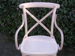 1 Poltroncina Capotavola Mai Usata stile Thonet in legno Grezzo