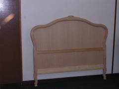 Testata letto per rete larga circa 130 in Legno Grezzo