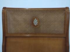 Testata letto singola con paglia di Vienna Lucidata