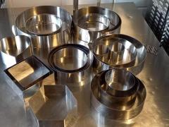 Stampi per torte gelato, 17 pz in acciaio Inox