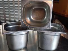 Vaschette Inox per gelato 5, 2, 1 kg di miscela