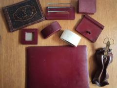 SET IN PELLE PER SCRIVANIA.