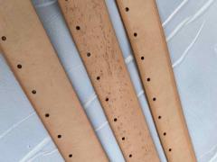 Strisce pelle vegetale naturale traforate