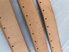 Strisce pelle vegetale naturale traforate