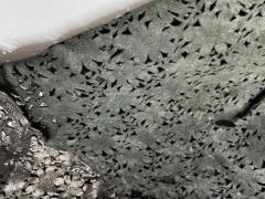 Pelle vintage laserata nera per artigianato