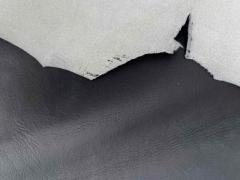 Pelle fodera interna colore nero velata per artigianato