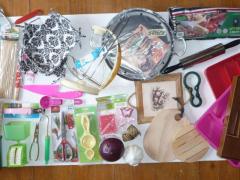 Accessori cucina coltelli bilance taglieri tovaglie ecc.
