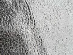 Pelle martellata bottalata testa di moro