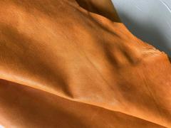 Pelle fodera interna color arancio naturale