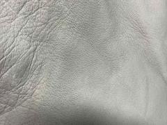 Pelle fodera interna color grigio perla naturale