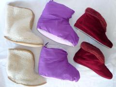 Pantofole scalda piedi 37 38 Babbucce Stock 3 paia