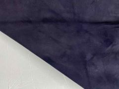 Pelle camoscio colore blu per artigianato