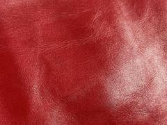Pelle colore rosso per artigianato
