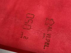 Pelle fodera interna colore rosso per artigianato