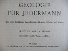 Geologie 6 Buch Bücher auf Deutsch Fossilien stock
