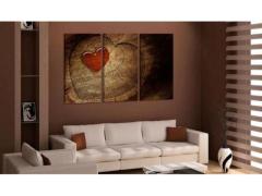 Quadro Col Cuore Di Legno - ARREDALACASA