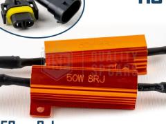 X2 Filtri RESISTENZE Corazzate Aggiuntive CANBUS 50W-8 OHM per Lampade Kit Led H9 SPEGNI SPIA Avaria