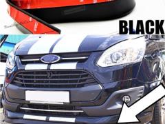SPOILER Adesivo PER FORD TRANSIT, Lama Sotto Paraurti o Minigonne Nero Flessibile in EPDM