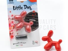 PROFUMATORE Auto Cagnolino Little DogÂ® ROSSO Applicabile su Bocchette Aria Cupra | CILIEGIA 45gg
