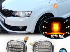 Frecce LED Dinamiche Sequenziali per SKODA RAPID (12-18) | Omologate, CANbus No Errori su CDB
