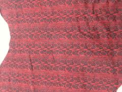 Pellame stampa pitone rosso