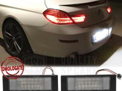 2x Placche Luci Targa Full LED CANbus per BMW Serie 6 (F12 F13 F06) | 24 LED 6500K Bianco Ghiaccio,