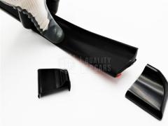 SPOILER Posteriore Per FIAT PUNTO-GRANDE-EVO, Nero Adesivo Flessibile in EPDM