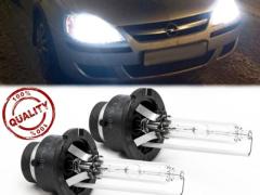Coppia Lampadine di Ricambio Xenon D2S per OPEL CORSA C Luci Bianco Ghiaccio 6000K 35W