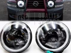 2 FARI LED 7'' Angel Eyes Per SSANGYONG KORANDO 2 6500K Bianco Ghiaccio | DRL, Posizione, Frecce, An