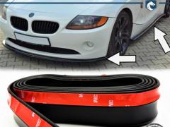 SPOILER Adesivo PER BMW Z3-Z4, Lama Sotto Paraurti o Minigonne Nero Flessibile in EPDM