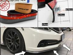 SPOILER Adesivo PER HONDA, Lama Sotto Paraurti o Minigonne Nero Flessibile in EPDM