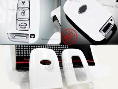 Cover Rigida Bianco, Guscio per Chiave KIA Rio III, Copertura Protezione Telecomando in ABS Termico