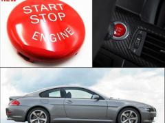 TASTO PULSANTE D'ACCENSIONE MOTORE "START STOP ENGINE" ROSSO IN ABS PER BMW SERIE 6 E63/E64 Antigraf